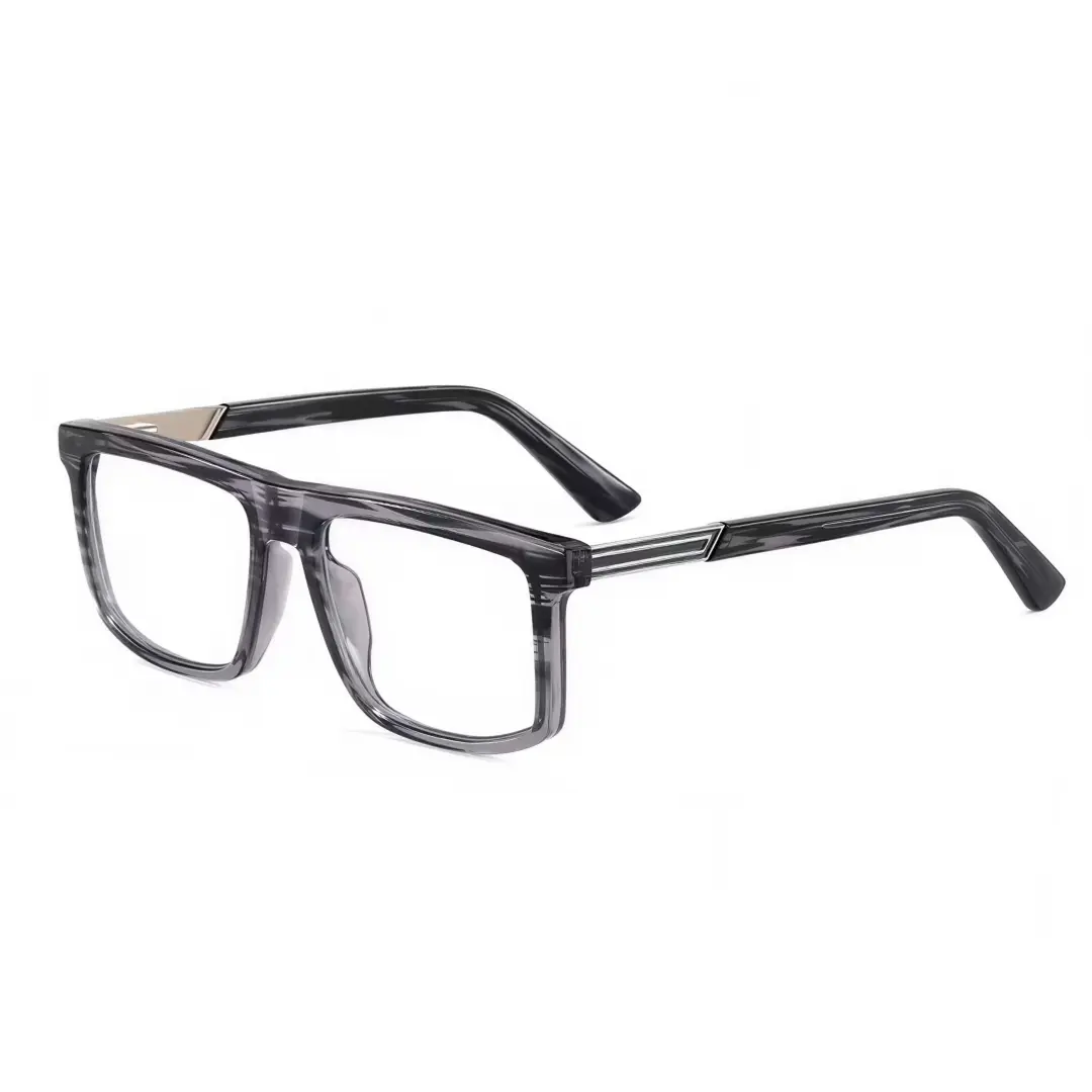 Angle view of Fallon square tr90 eyeglasses ER0272408 in grey