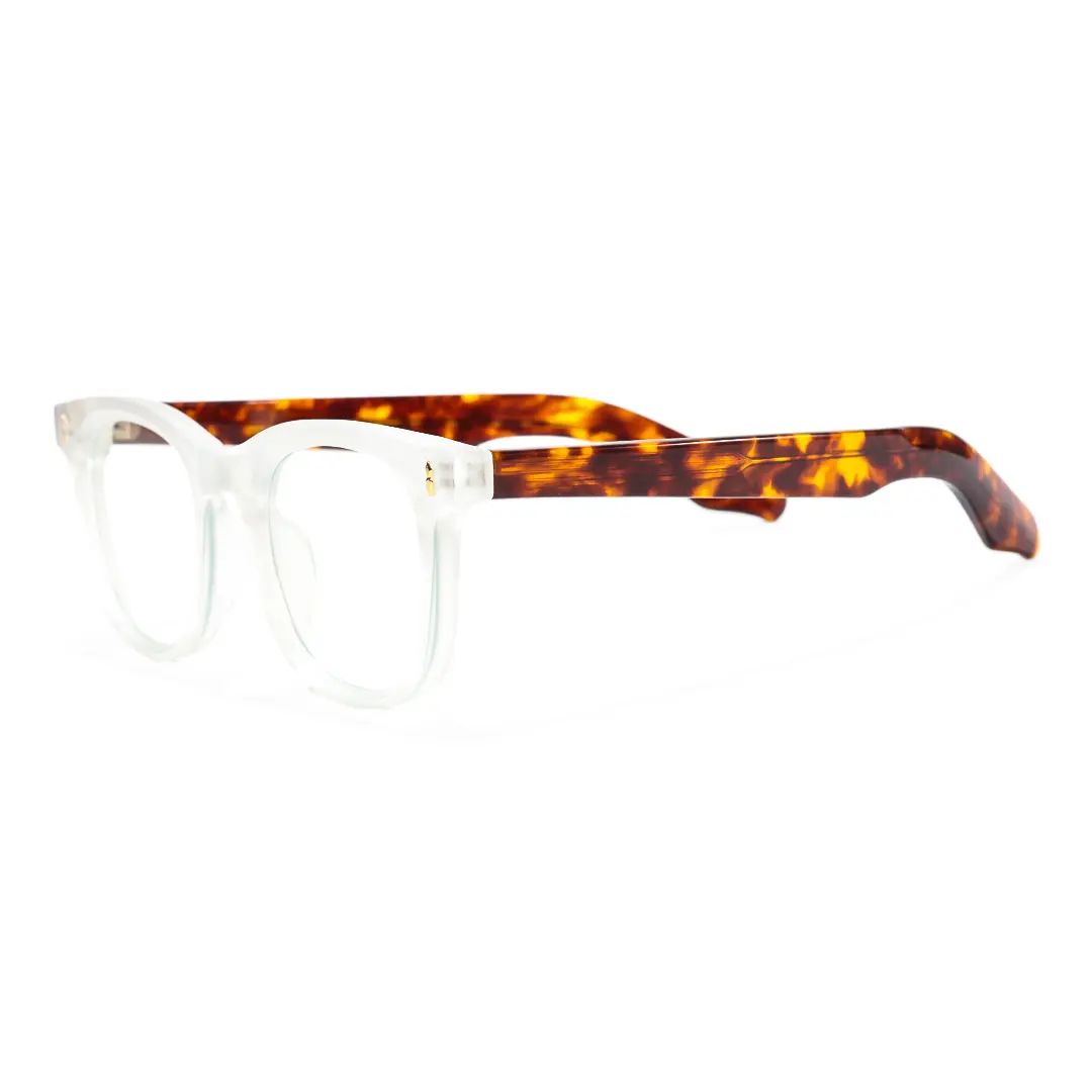 Side view of Carrol rectangle tr90 eyeglasses ER0302506 in clear