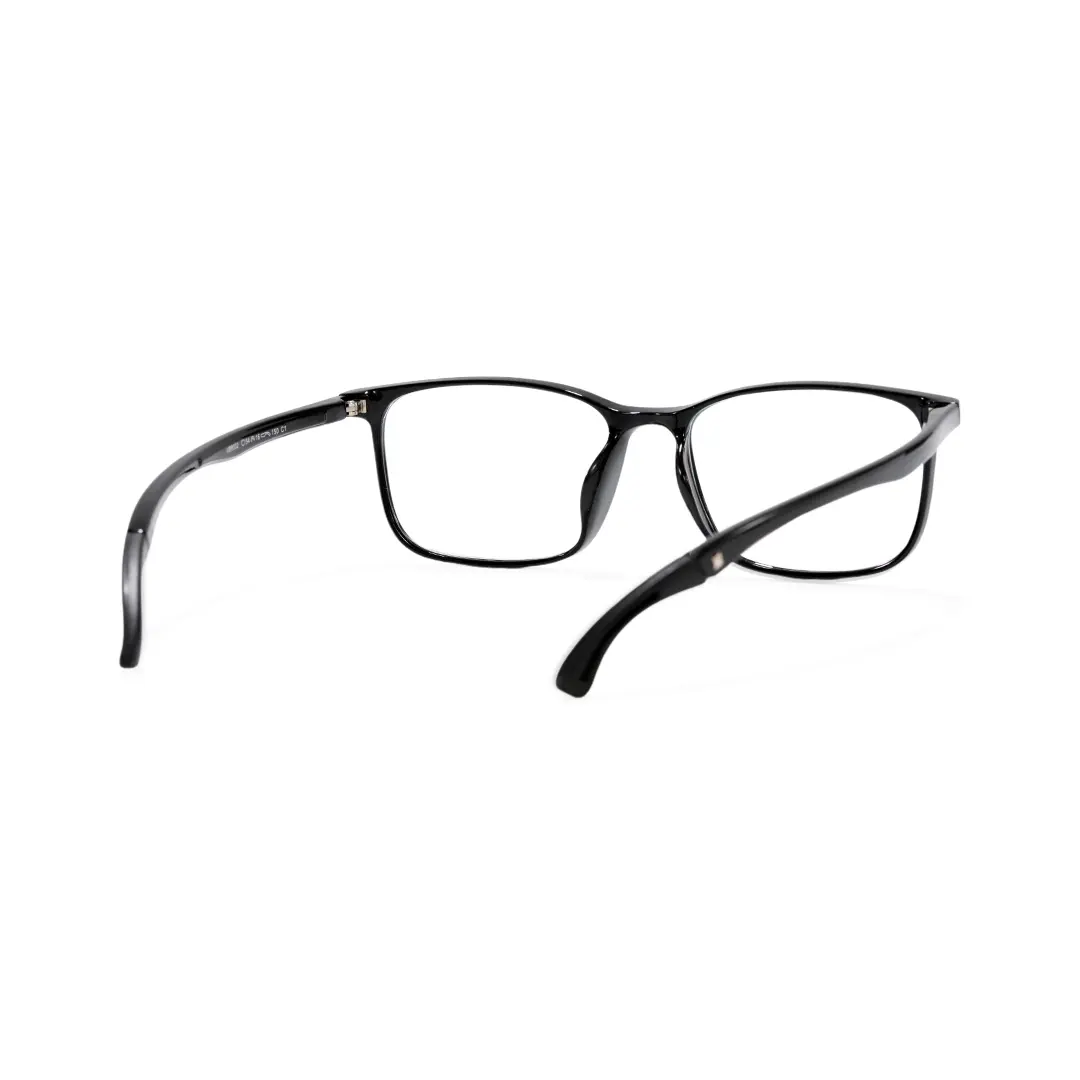 Side view of Tatum rectangle tr90 eyeglasses ER0422508 in black