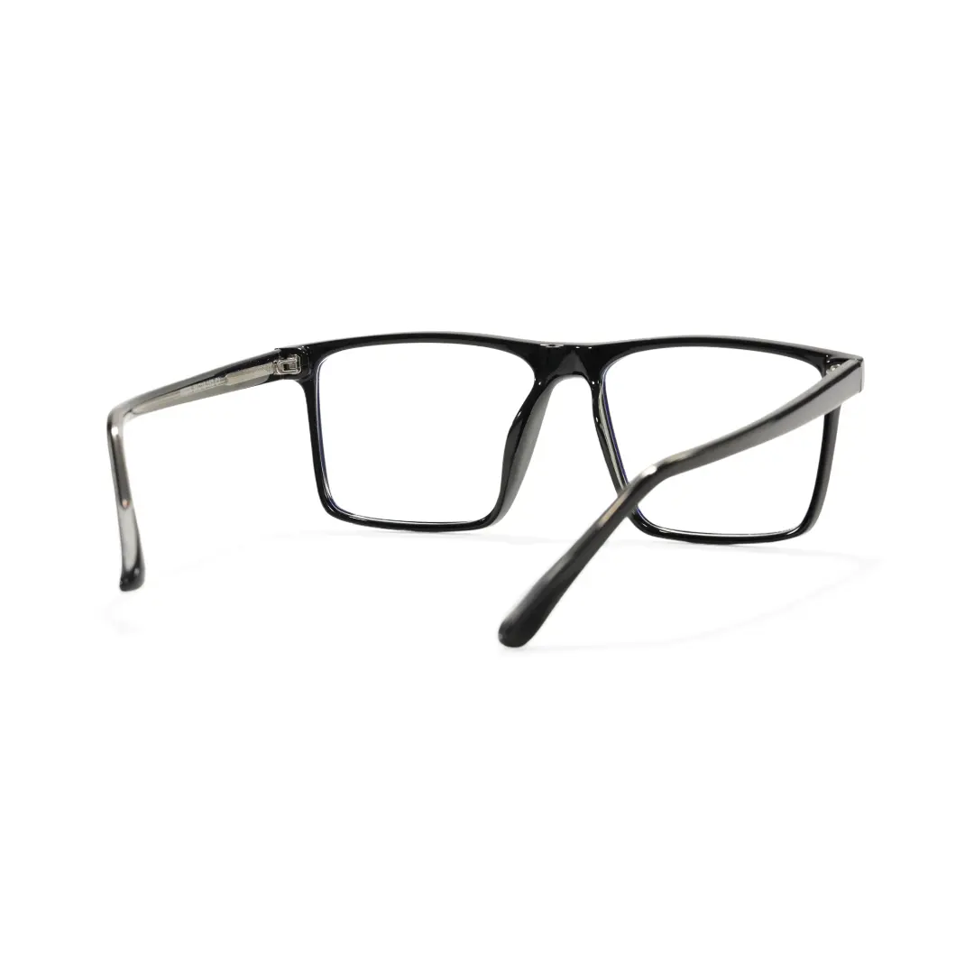 Back view of Lucian rectangle tr90 eyeglasses ER0452508 in black