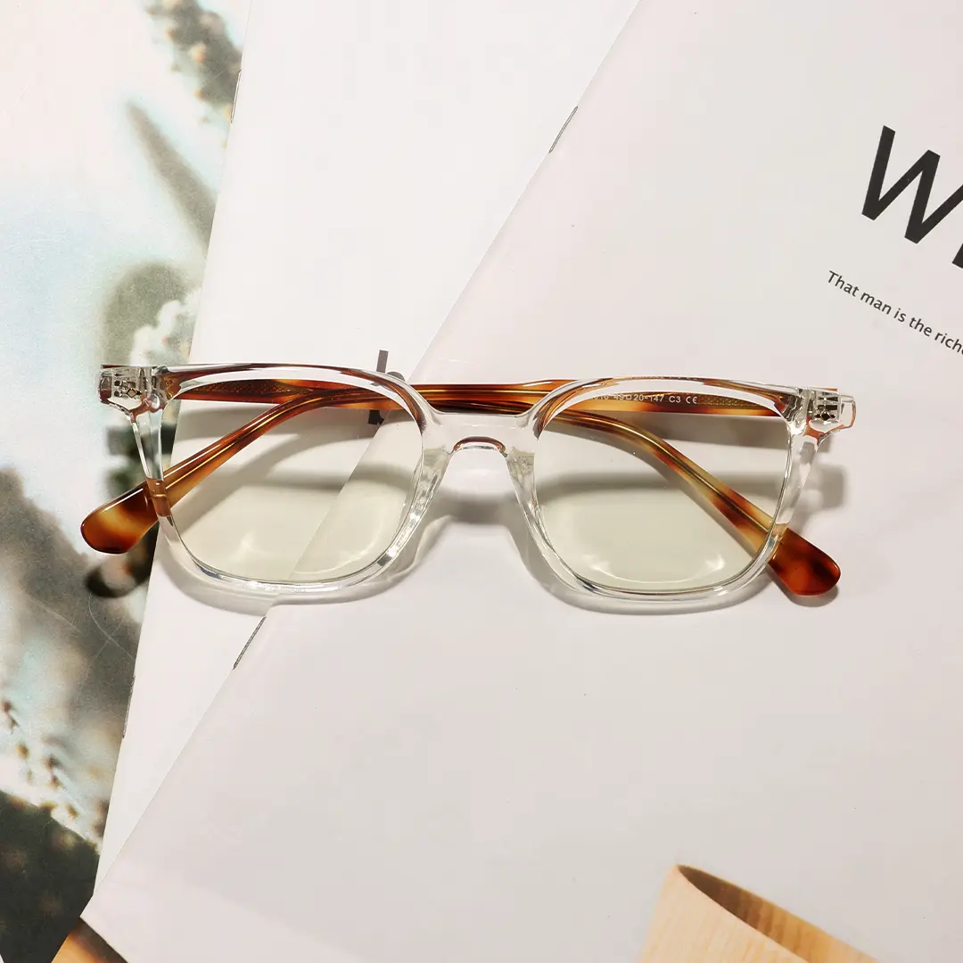 Set view of Rowan rectangle tr90 eyeglasses ER0462508 in clear