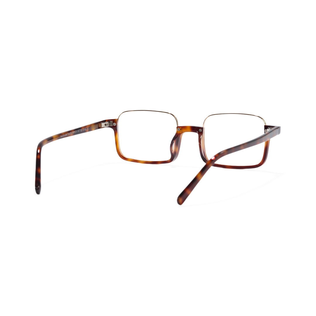 Back view of Maelis nerd rectangle tr90 eyeglasses in tortoise. SPU: EX0382509