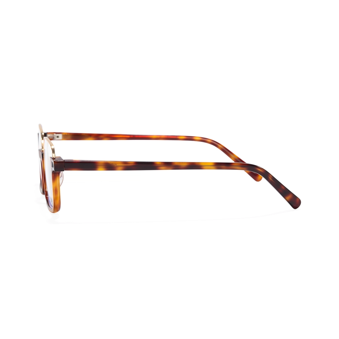 Side view of Maelis nerd rectangle tr90 eyeglasses in tortoise. SPU: EX0382509