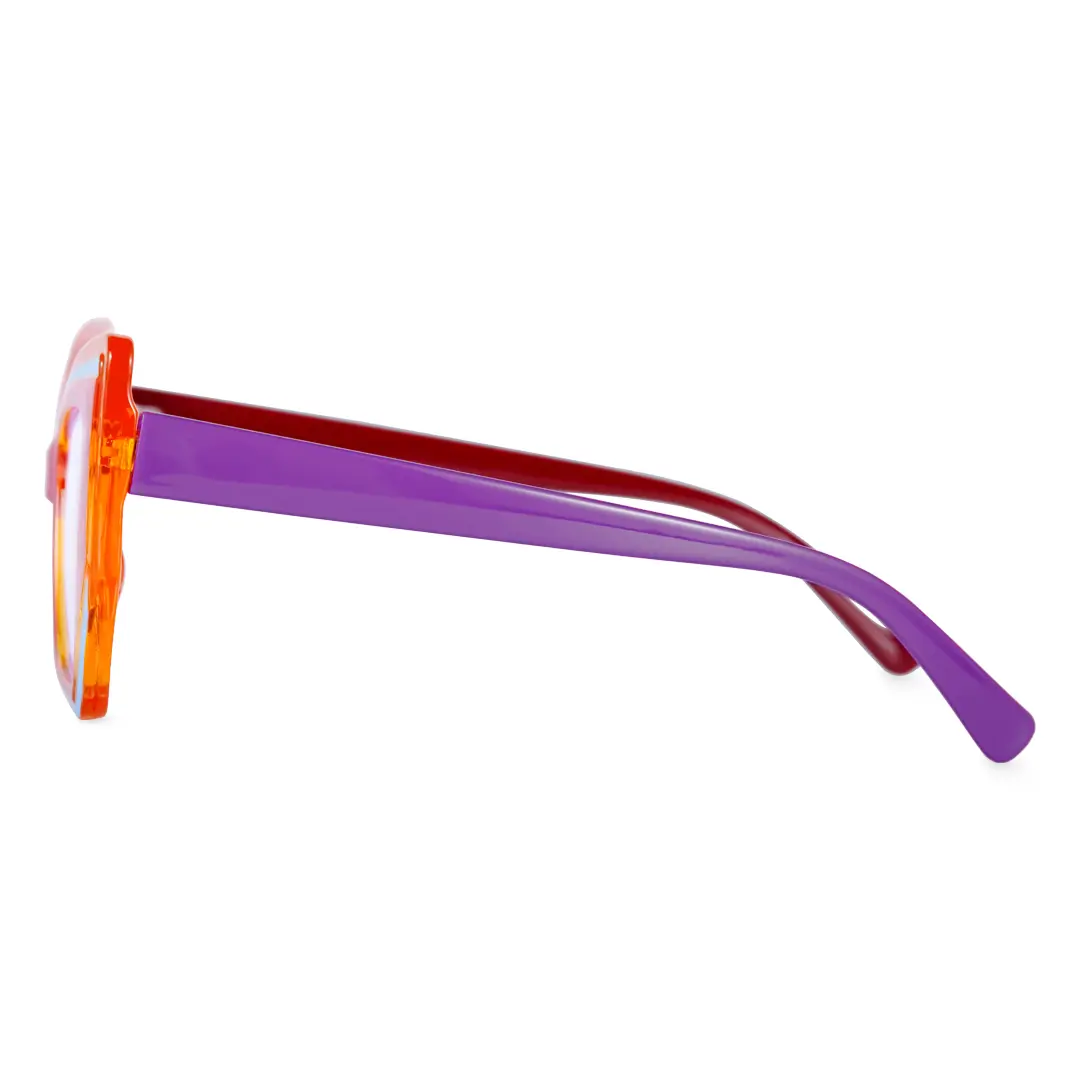 Side view of Harper fashion cat eye tr90 eyeglasses in pink. SPU: GP0022403