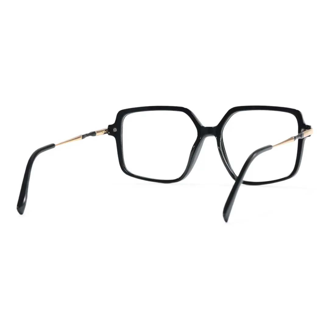 Back view of Cubo geometric tr90 eyeglasses GR0032510 in black