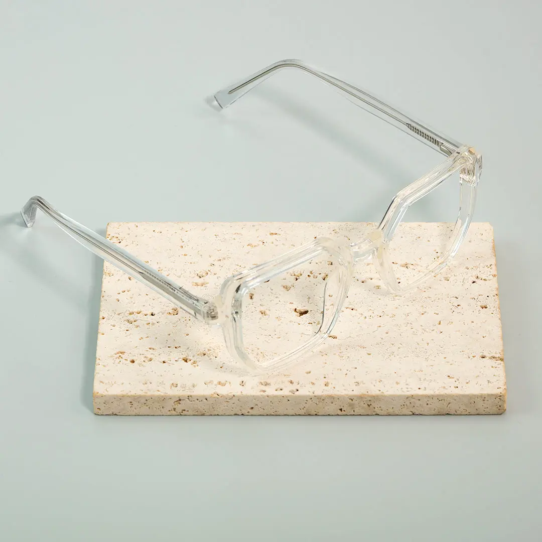 Scene view of Lila geometric tr90 eyeglasses GR0202502 in clear