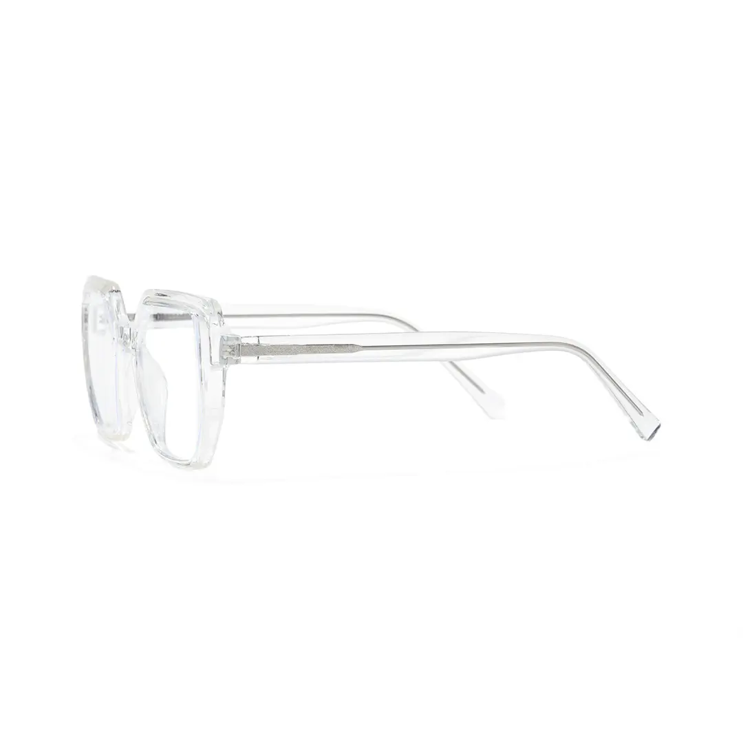 Side view of Lila geometric tr90 eyeglasses GR0202502 in clear