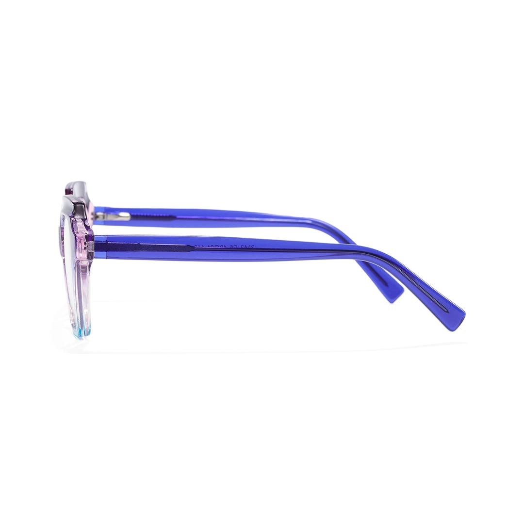 Side view of Bode geometric tr90 eyeglasses GR0402302 in light purple