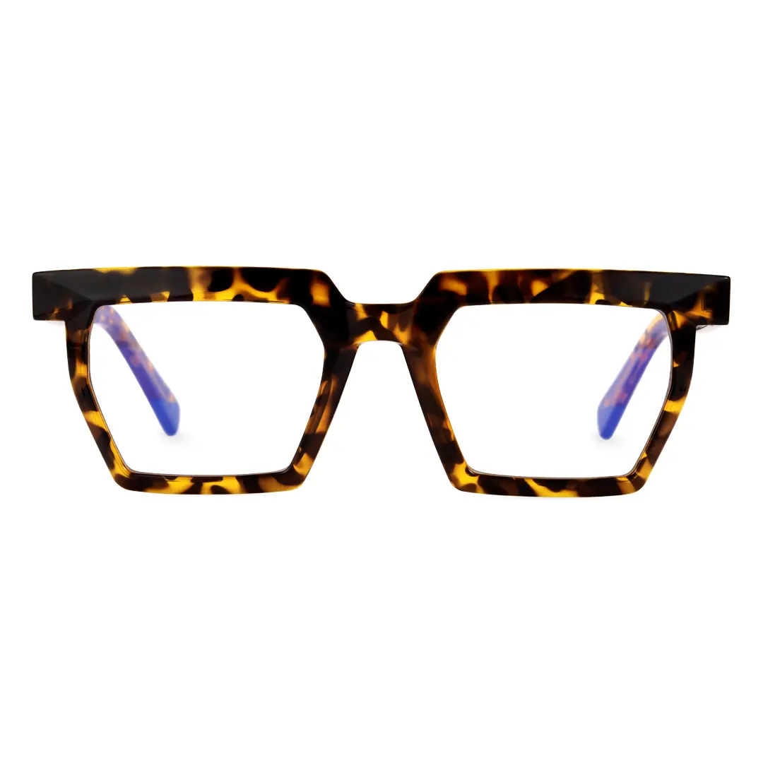Front view of Beim geometric tr90 eyeglasses GR0432302 in tortoise