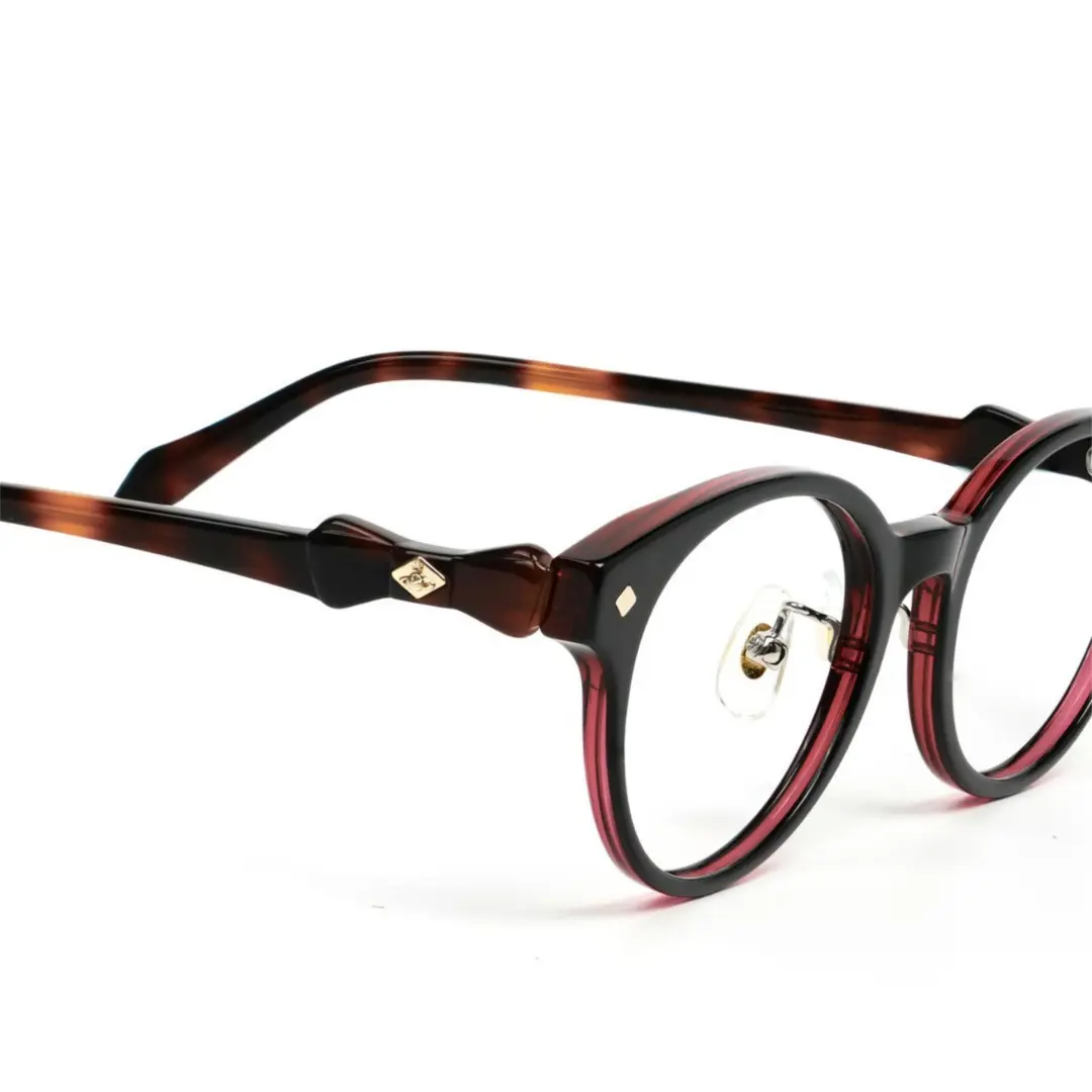Frame detail view of Grit nerd oval acetate eyeglasses OA0302501 in tortoise