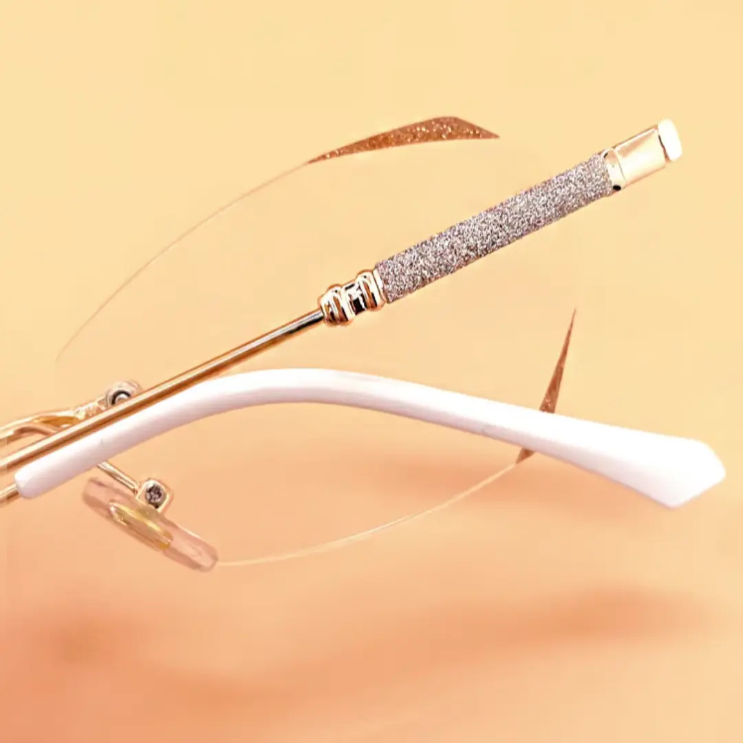 Scene view of Jala oval metal eyeglasses OP0012503 in gold