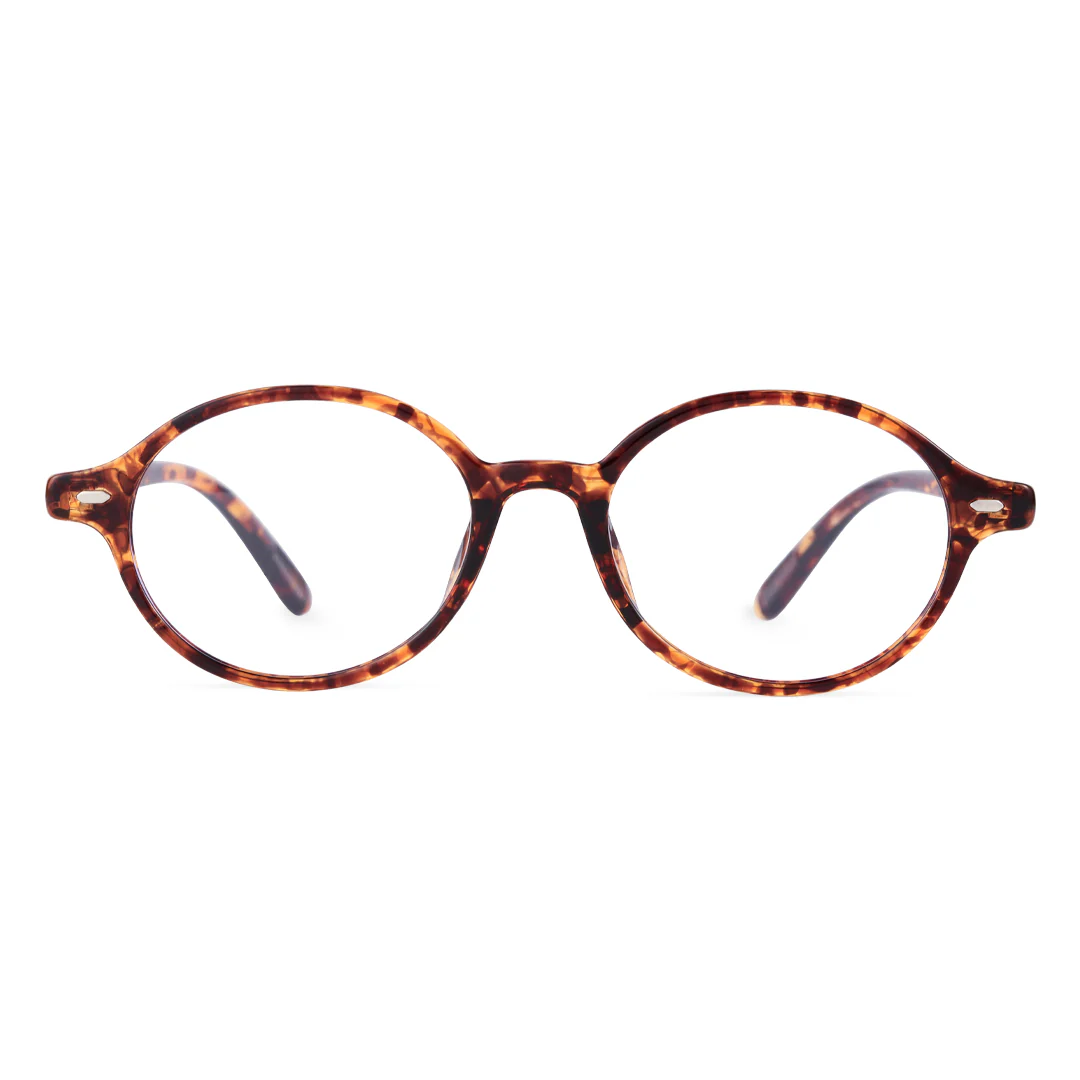 Front view of Blaze oval tr90 eyeglasses OR0082406 in tortoise