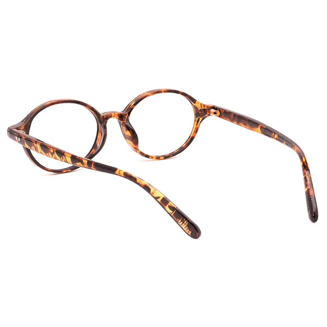Frame detail view of Blaze vintage oval tr90 eyeglasses OR0082406 in tortoise