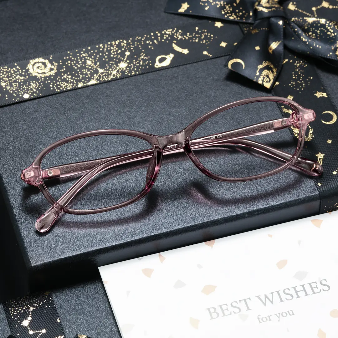 Scene view of Righteous y2k oval tr90 eyeglasses OR0212411 in pink
