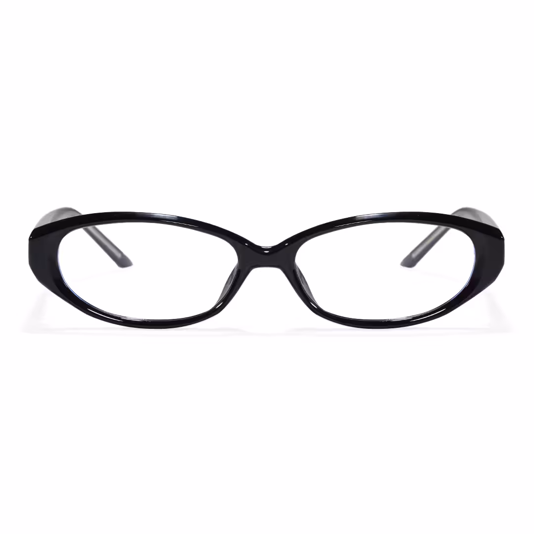 Front view of Nerida office siren oval tr90 eyeglasses OR0232605 in black