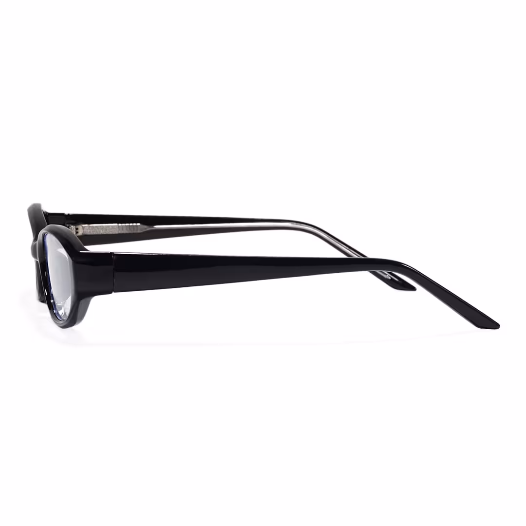 Side view of Nerida office siren oval tr90 eyeglasses OR0232605 in black