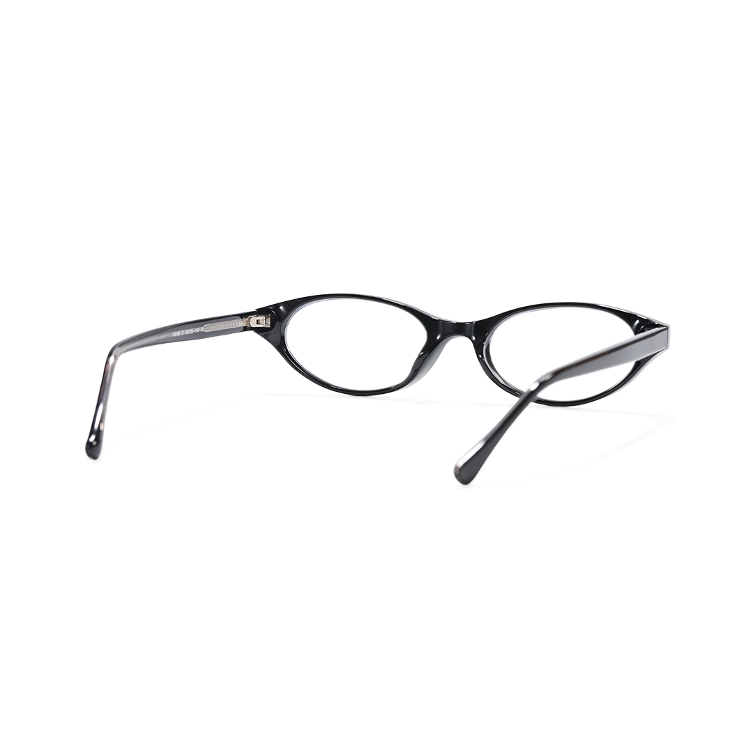 Back view of Reed y2k oval tr90 eyeglasses OR0272512 in black