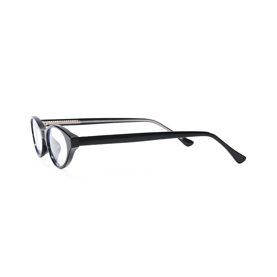 Side view of Reed y2k oval tr90 eyeglasses OR0272512 in black