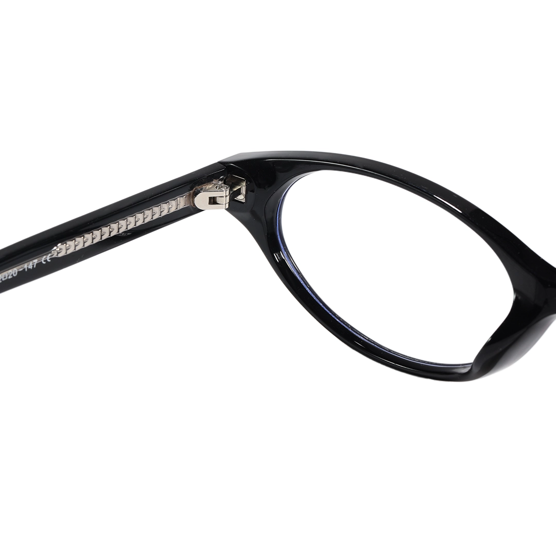 Spring hinge detail of Reed y2k oval tr90 eyeglasses OR0272512 in black