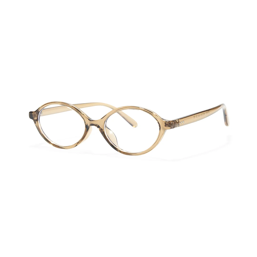 Angle view of Isral y2k oval tr90 eyeglasses OR0312402 in army green