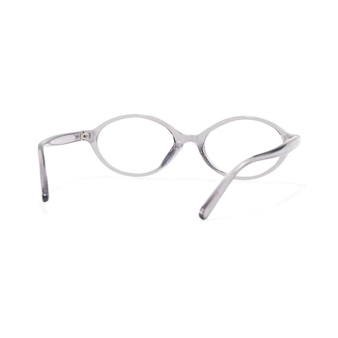 Back view of Isral y2k oval tr90 eyeglasses OR0312402 in grey