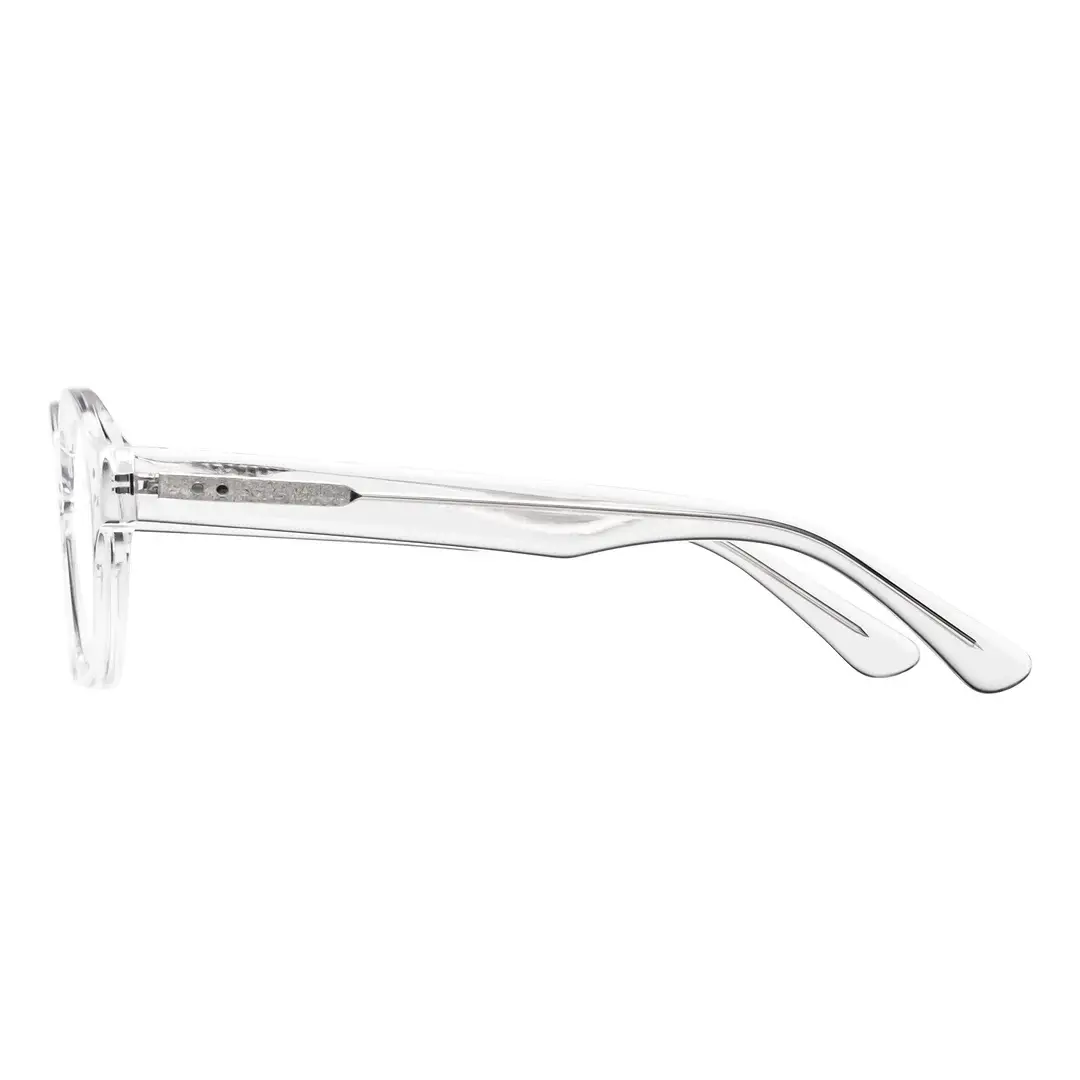 Side view of Efia round acetate eyeglasses RA0302504 in clear