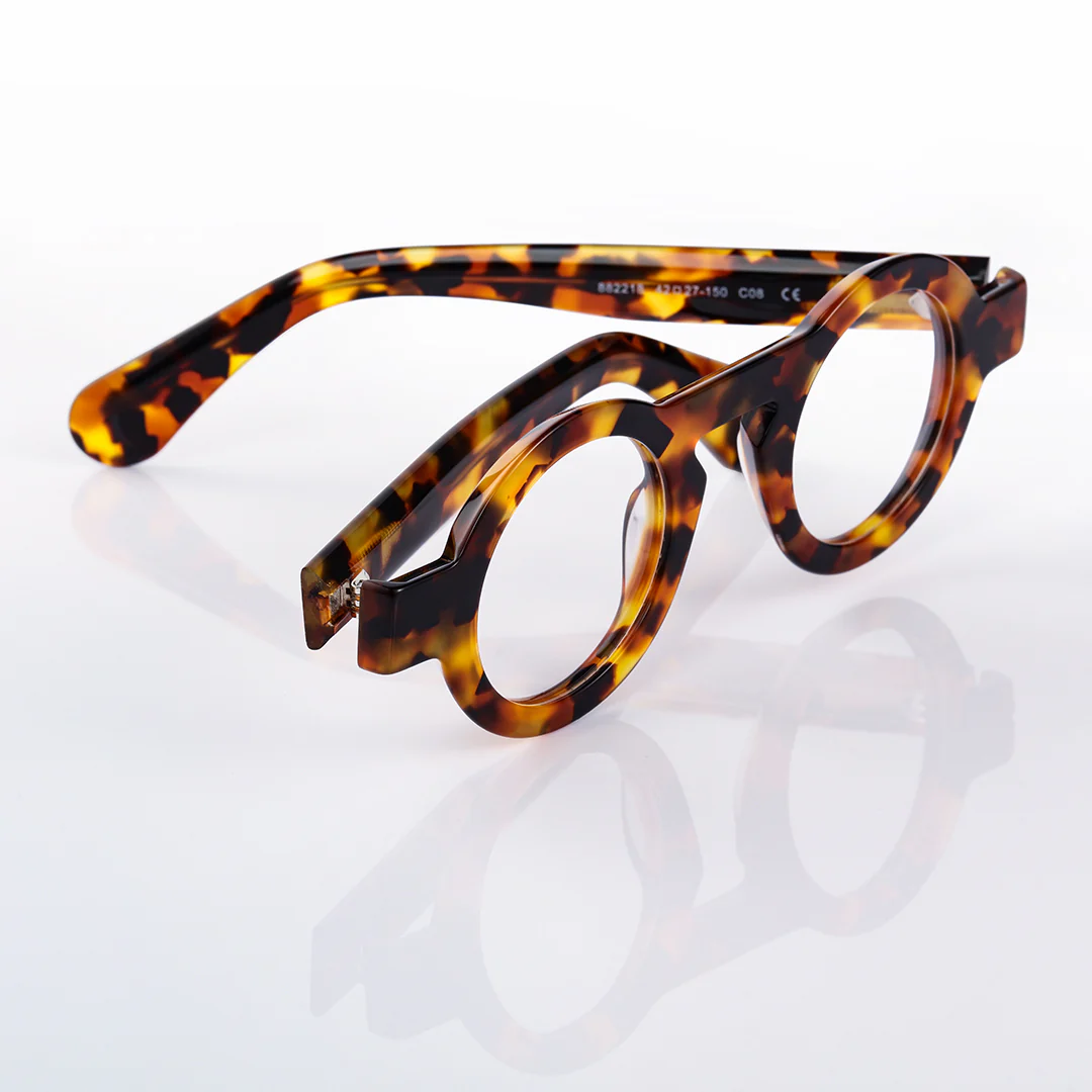 Scene view of Elana round acetate eyeglasses RA0312411 in tortoise