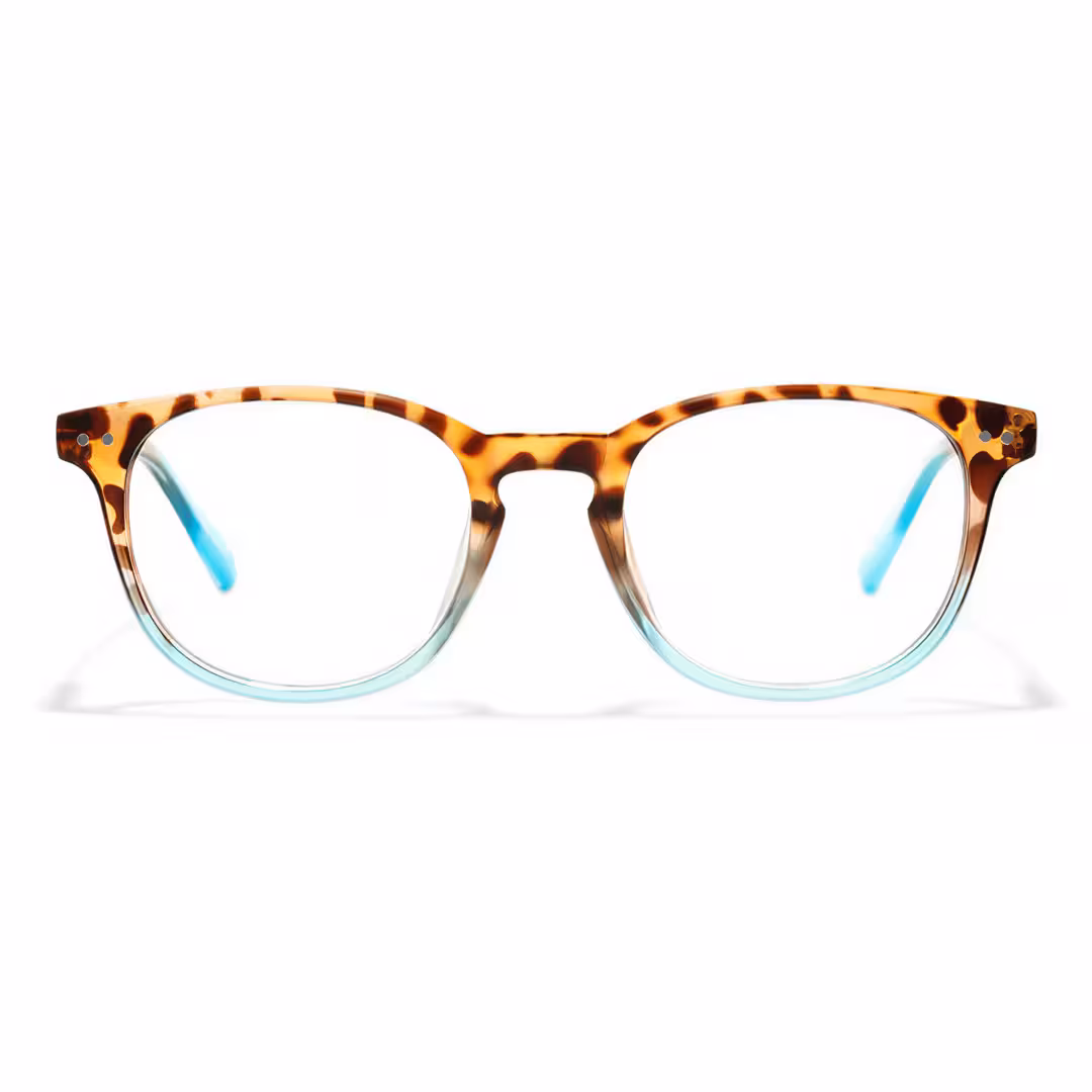 Front view of Baya round pc eyeglasses in two-tone. SPU: RP0052502