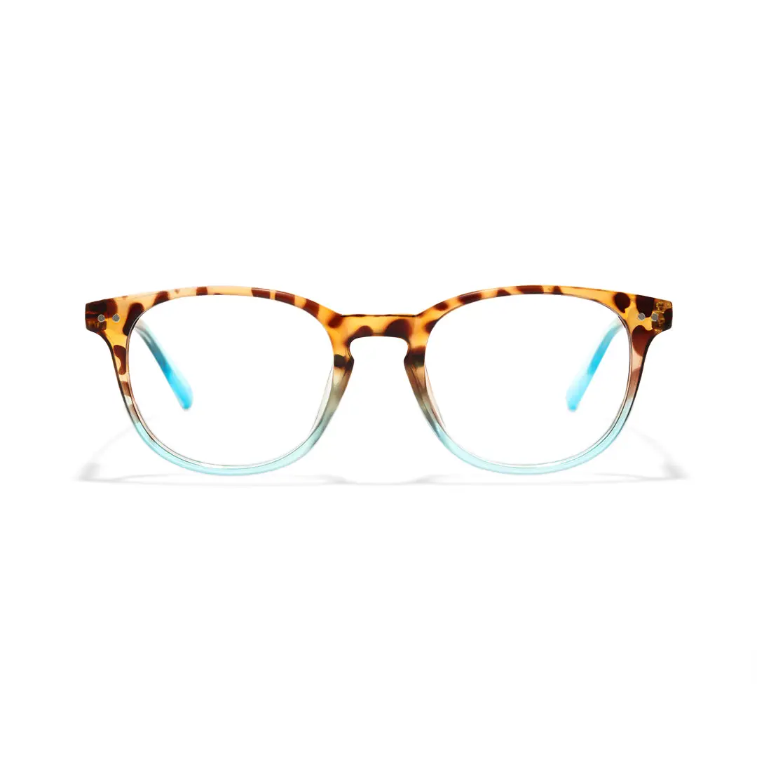 Front view of Baya round pc eyeglasses RP0052502 in two-tone
