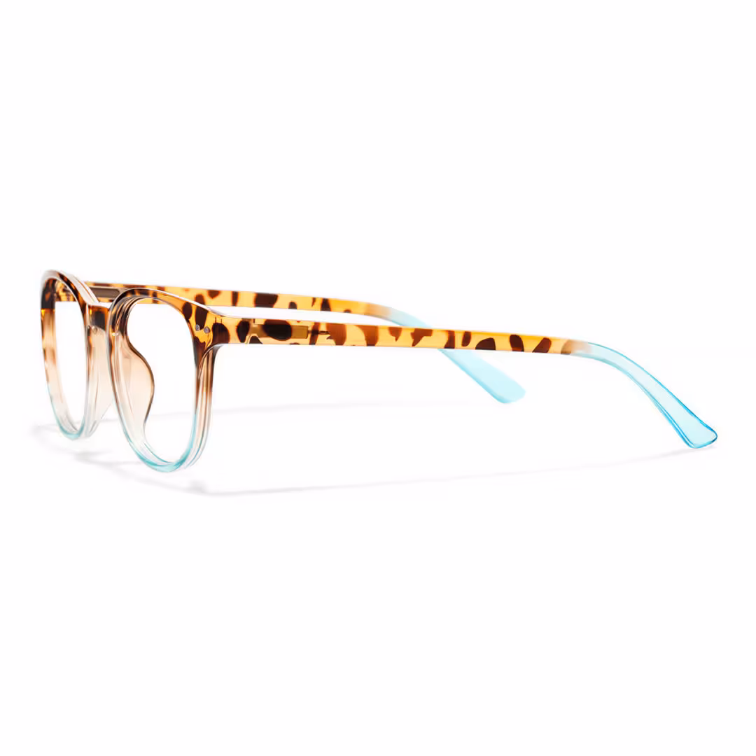 Side view of Baya round pc eyeglasses in two-tone. SPU: RP0052502
