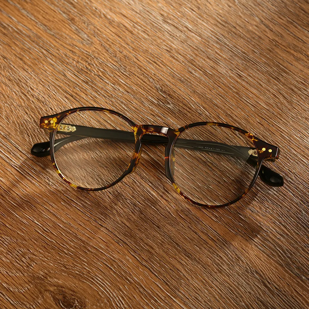 Scene view of Saleme vintage round tr90 eyeglasses RR0032309 in tortoise