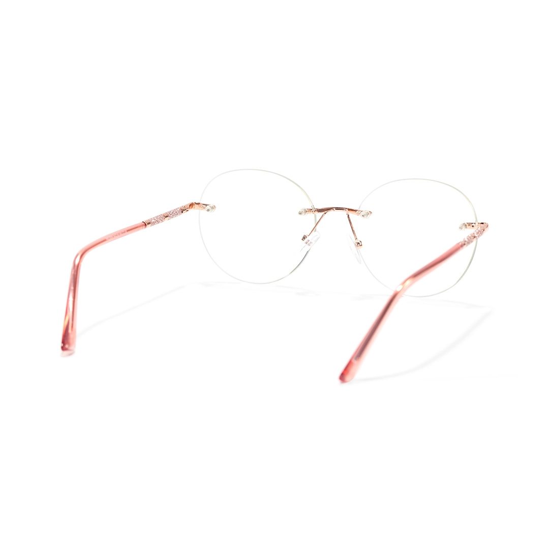 Back view of Amity round tr90 eyeglasses RR0072507 in pink