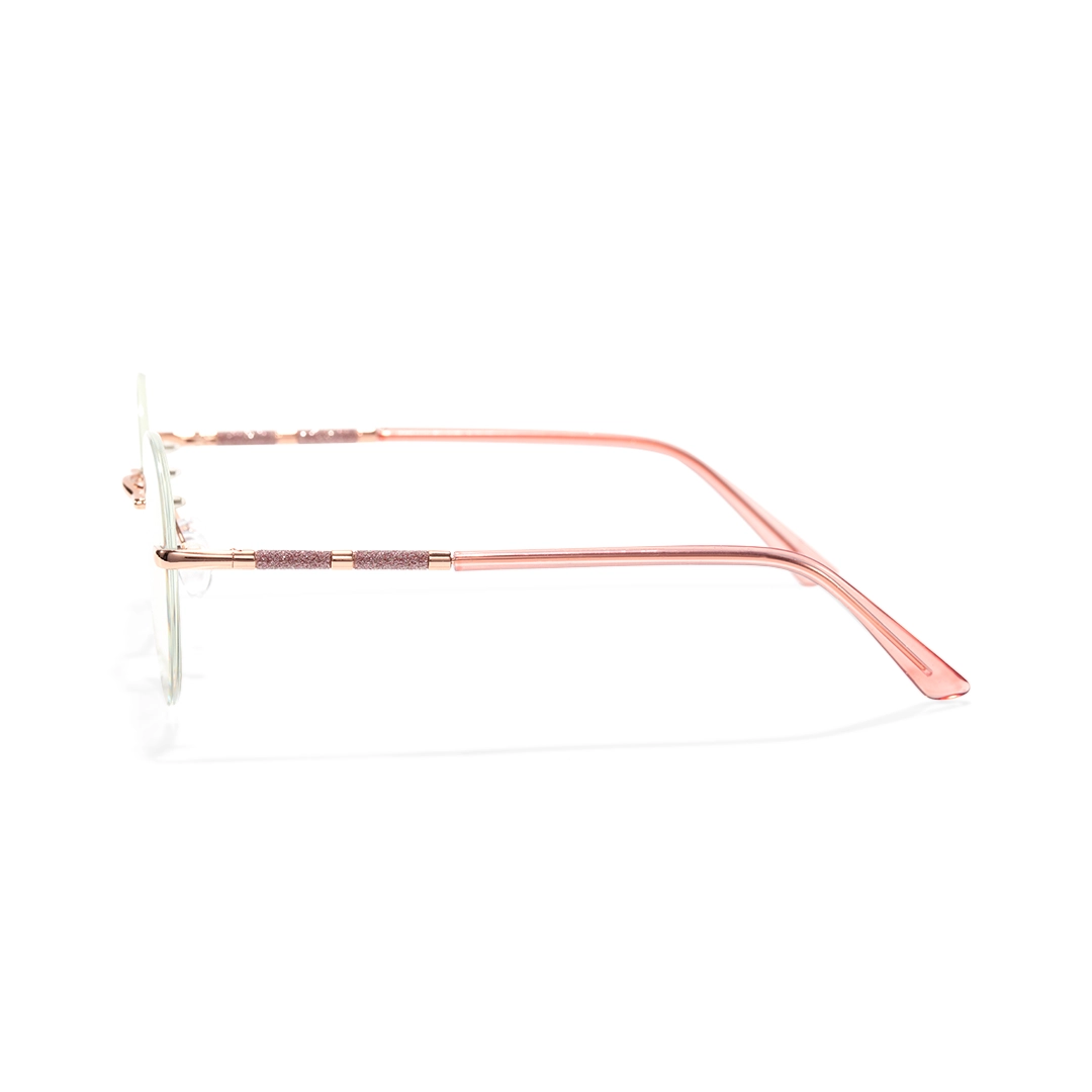 Side view of Amity round tr90 eyeglasses RR0072507 in pink