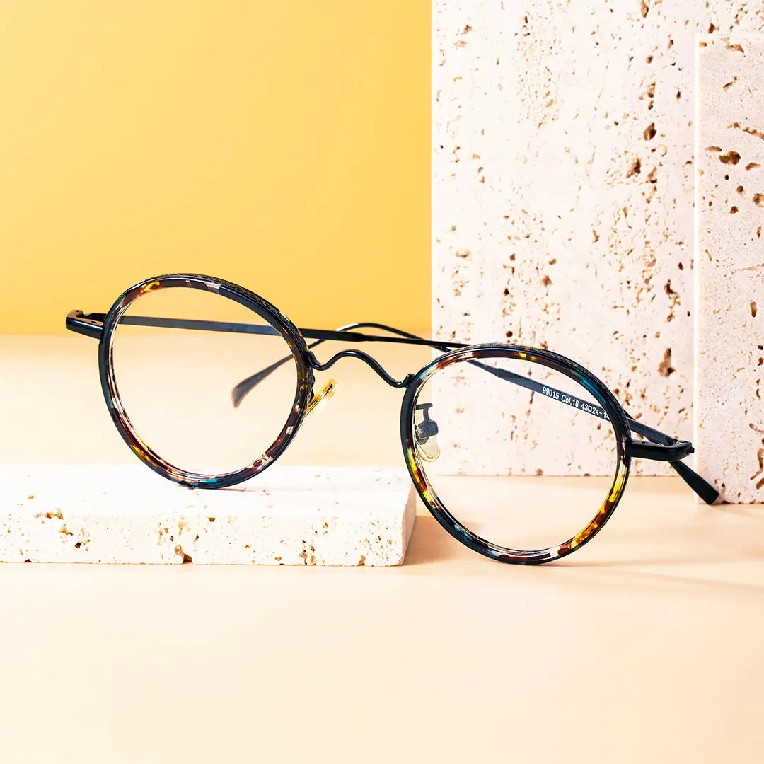 Scene view of Miko vintage round tr90 eyeglasses RR0082308 in multicolor