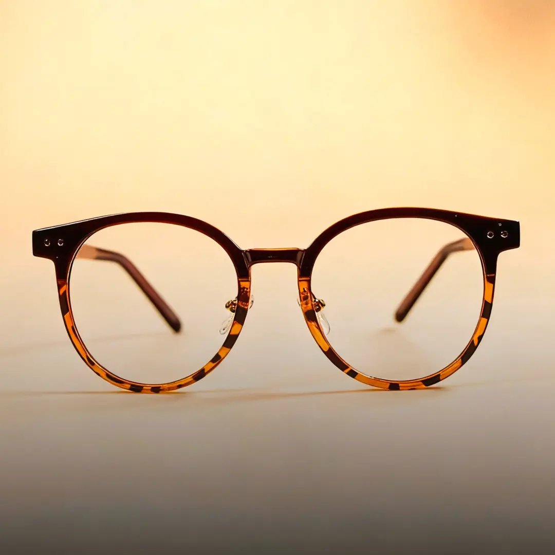 Scene view of Only round tr90 eyeglasses RR0112310 in tortoise