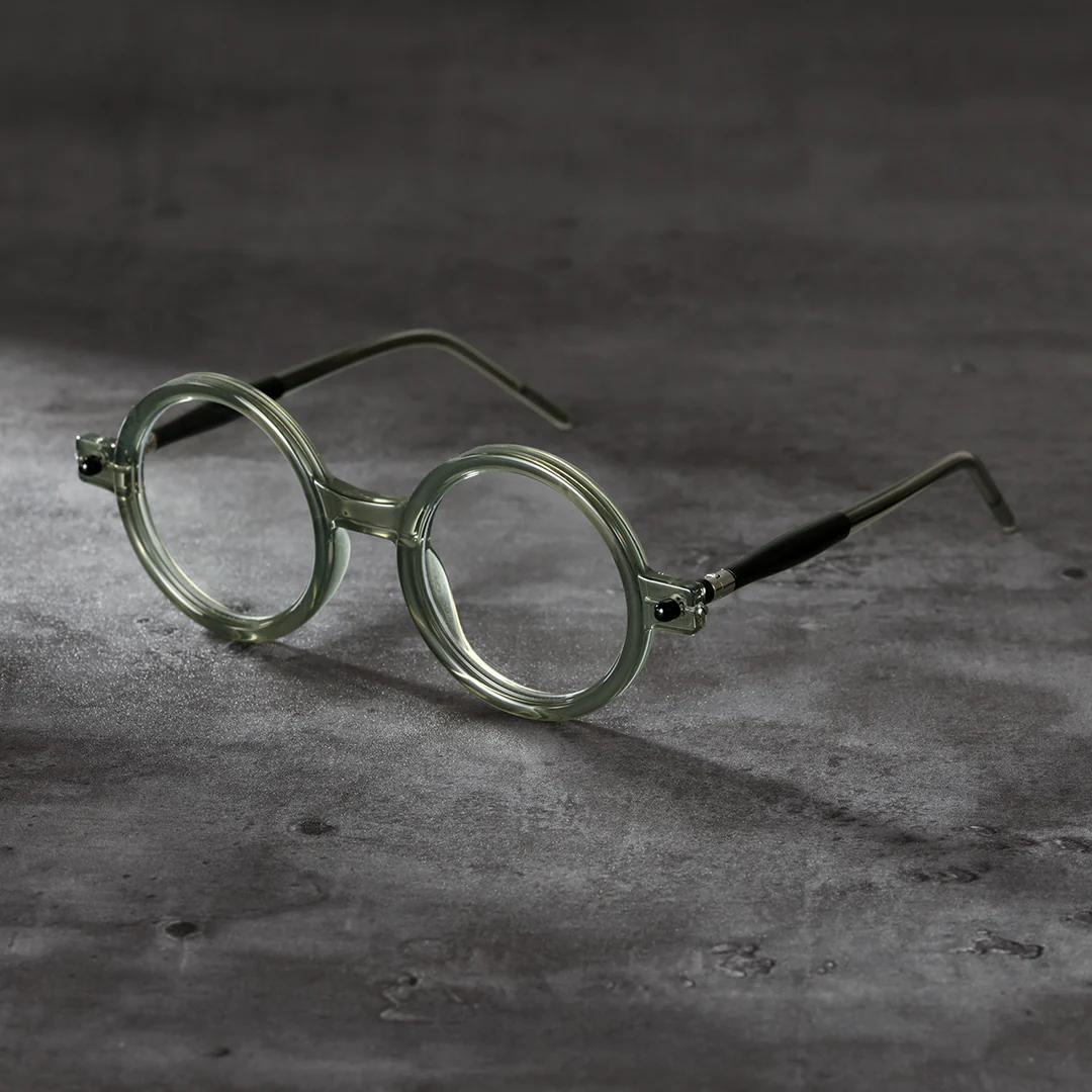 Scene view of Bkiko round tr90 eyeglasses RR0212302 in army green