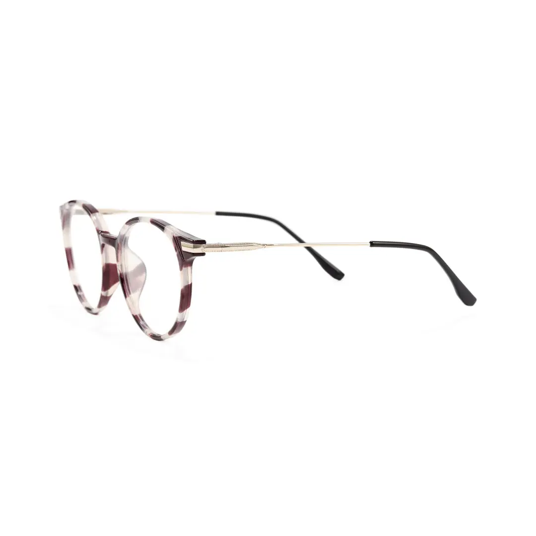 Side view of Alea round tr90 eyeglasses RR0382504 in tortoise