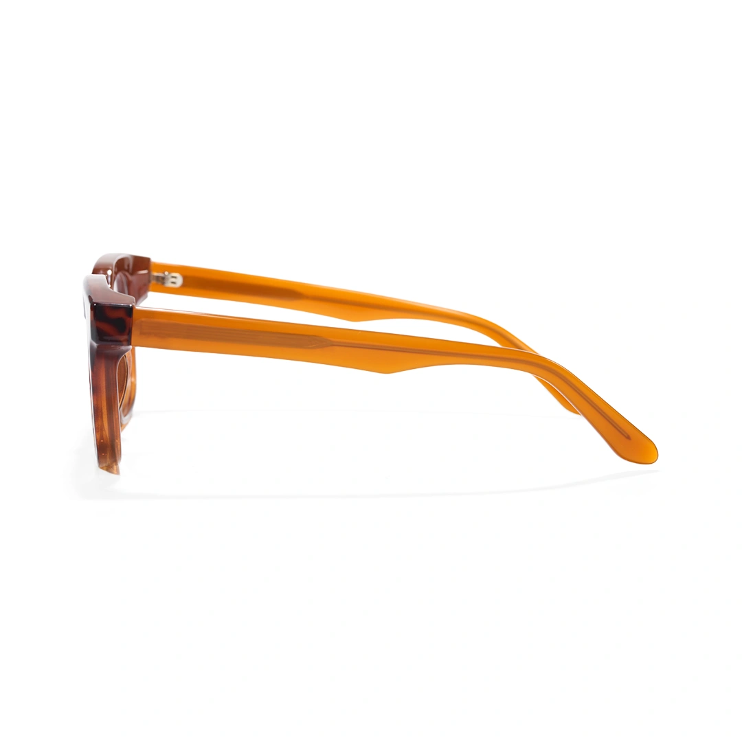 Side view of Toby square acetate eyeglasses SA00152508 in tortoise