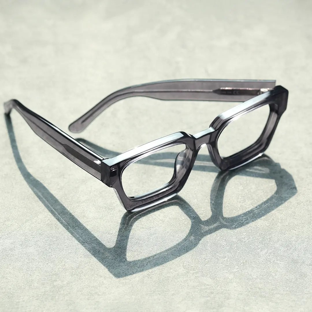 Scene view of Samson square acetate eyeglasses SA0552302 in grey