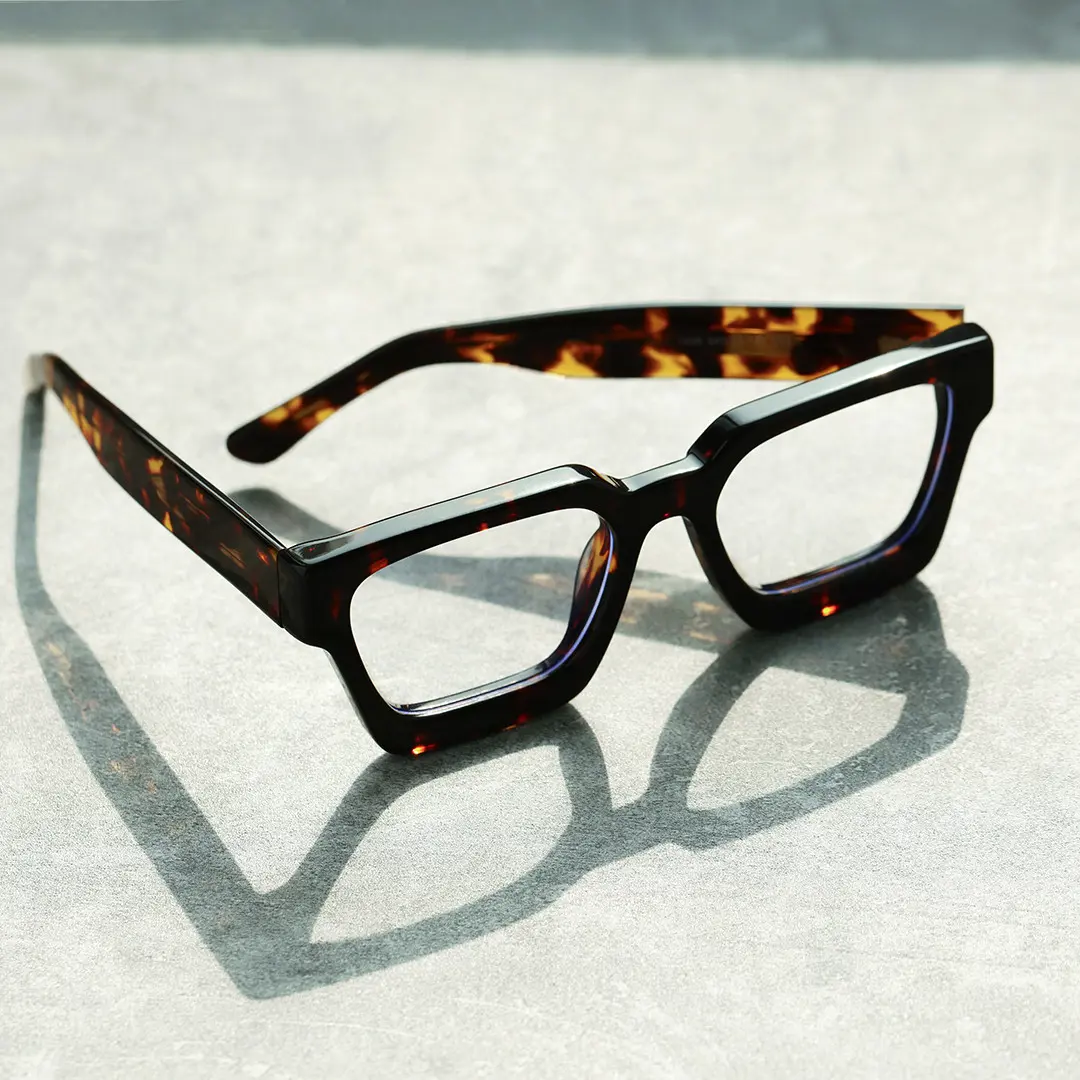 Scene view of Samson square acetate eyeglasses SA0552302 in tortoise