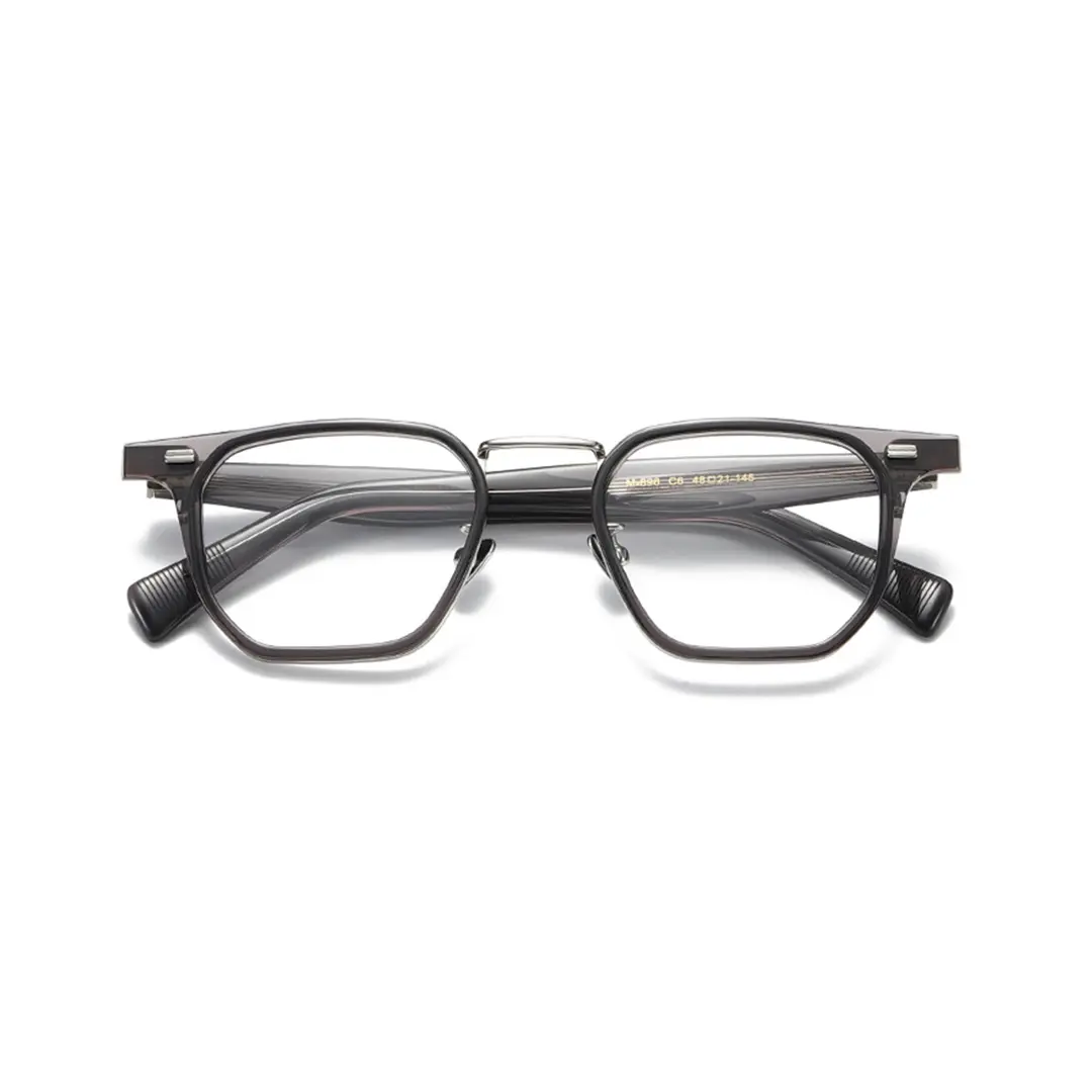 Front view of Marley square acetate eyeglasses SA0922508 in grey