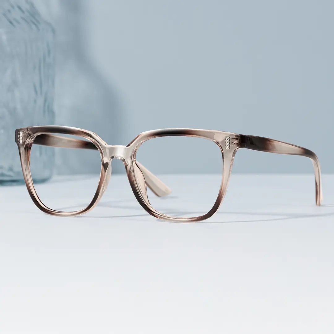 Scene view of Blik square pc eyeglasses SP0042304 in brown