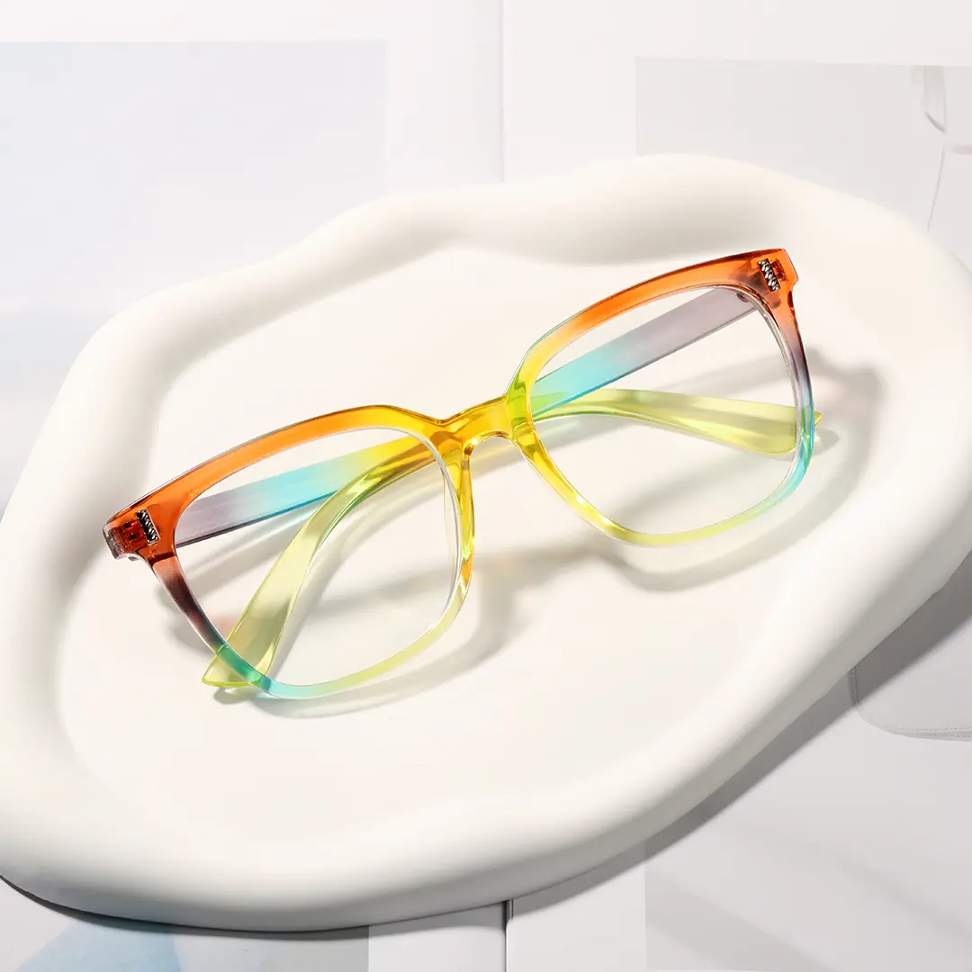 Scene view of Blik square pc eyeglasses SP0042304 in orange