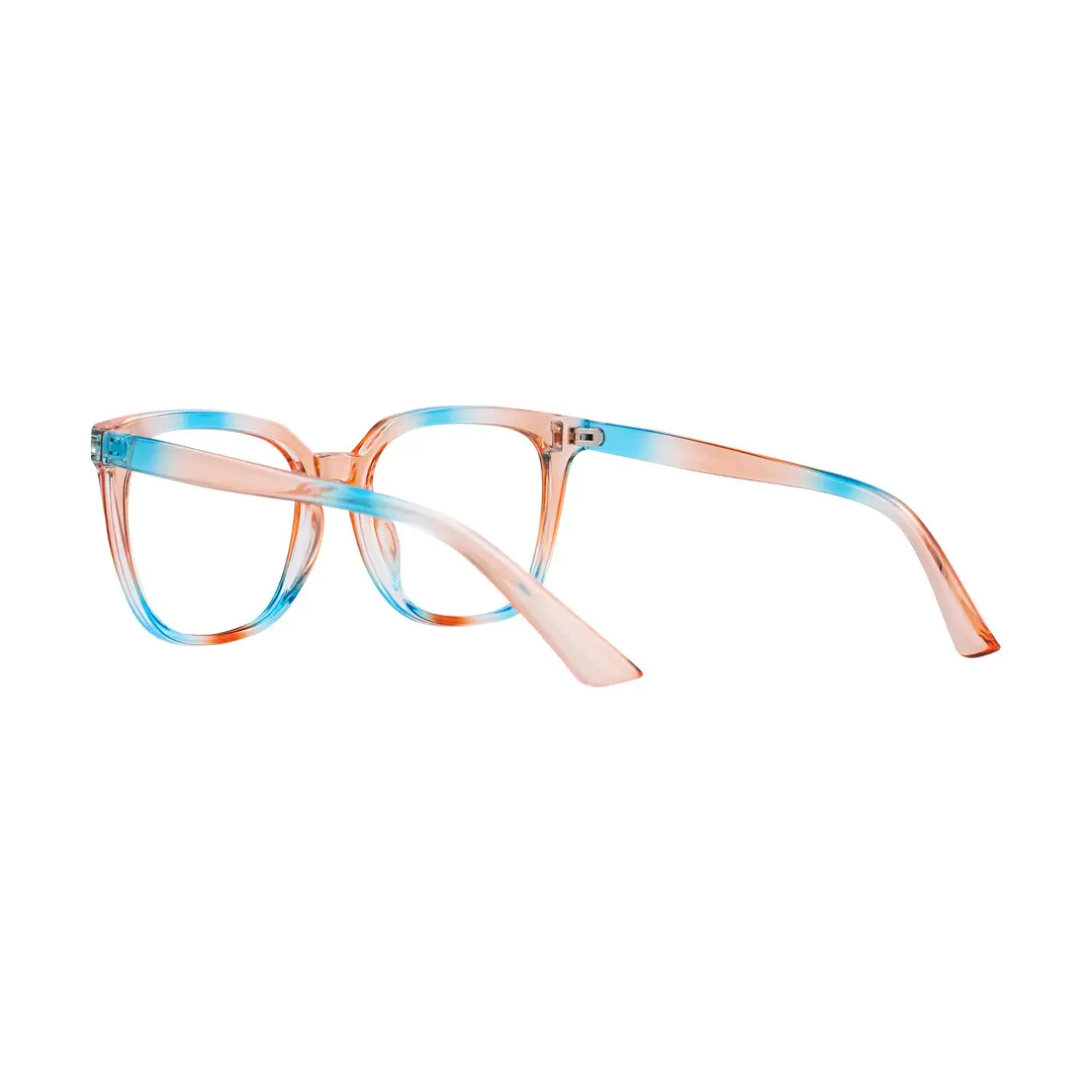 Angle view of Blik square pc eyeglasses SP0042304 in pink