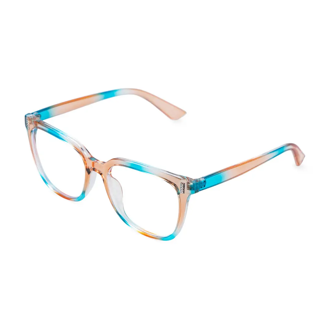 Front folded view of Blik square pc eyeglasses SP0042304 in pink