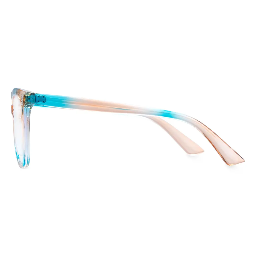 Side view of Blik square pc eyeglasses SP0042304 in pink
