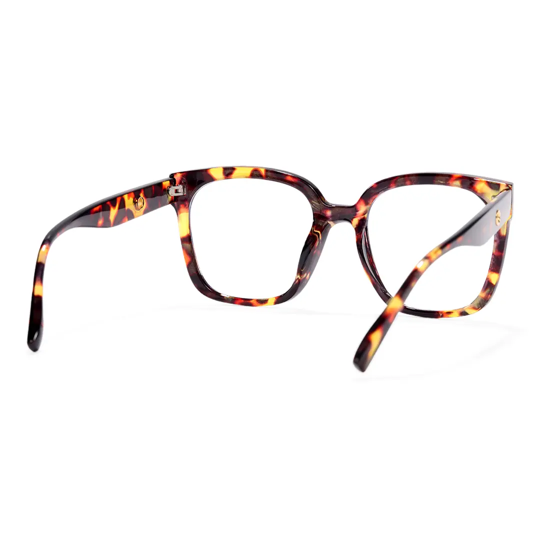 Back view of Ennis square pc eyeglasses SP0062508 in tortoise