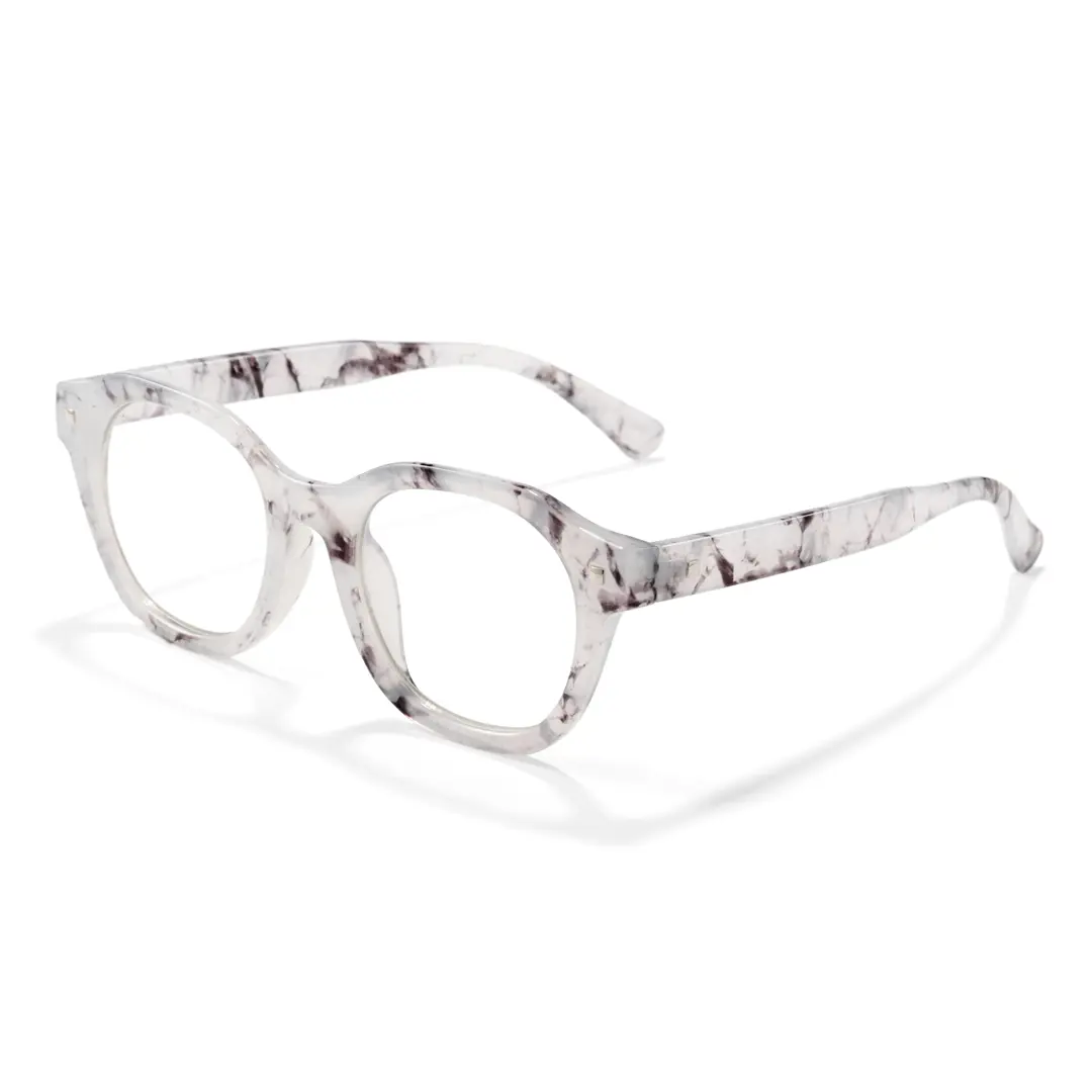 Angle view of Candra square pc eyeglasses SR0012301 in grey