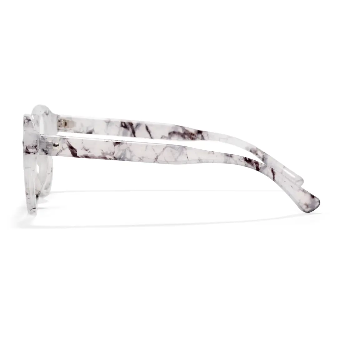 Side view of Candra square pc eyeglasses SR0012301 in grey