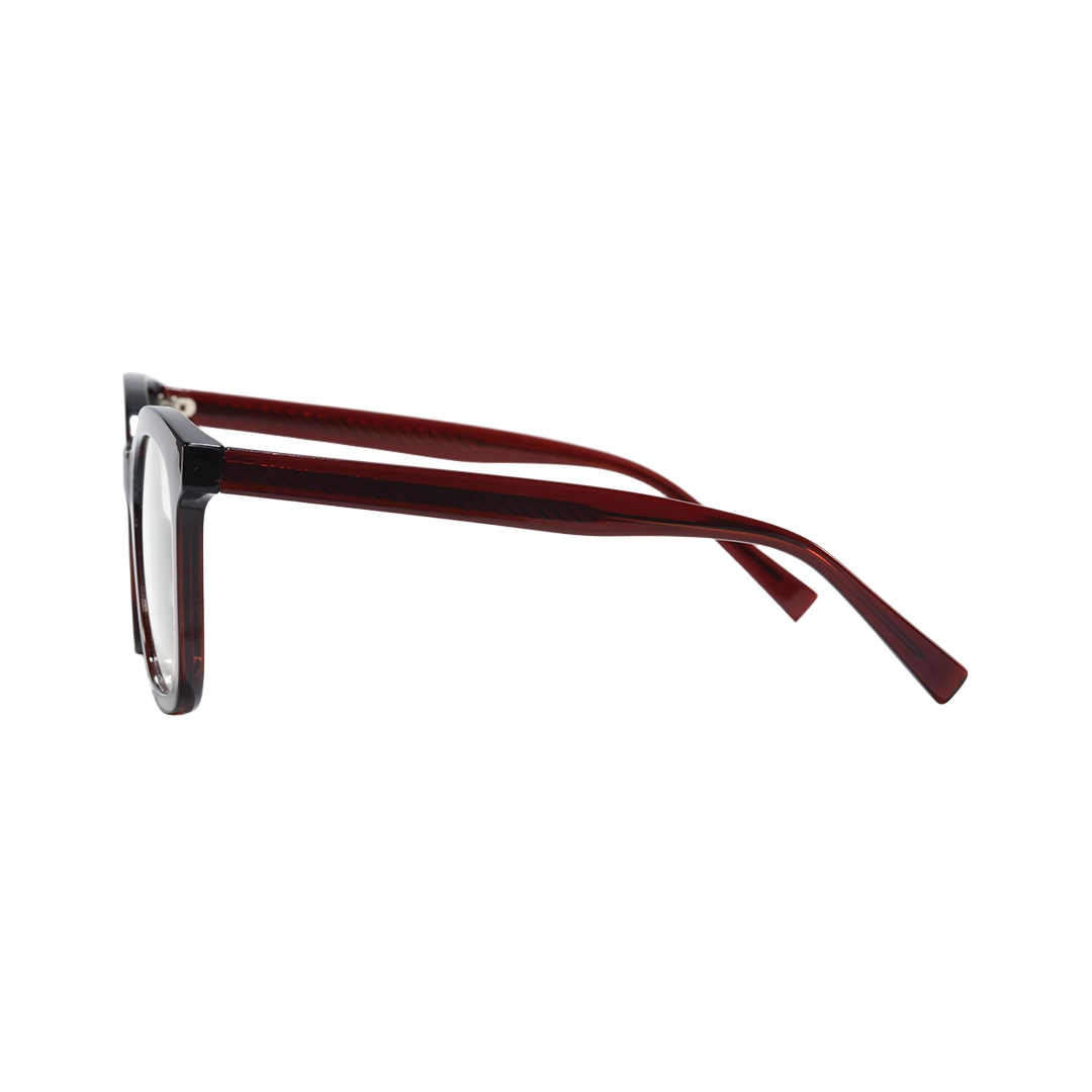 Side view of Fynn square tr90 eyeglasses SR0012510 in red